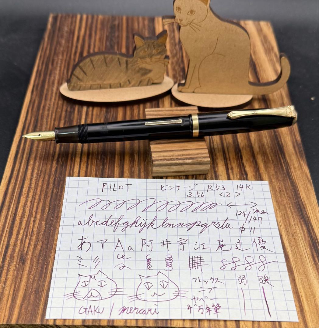 Pilotビンテージ 万年筆 レバーフィラー 14K R53 1953年