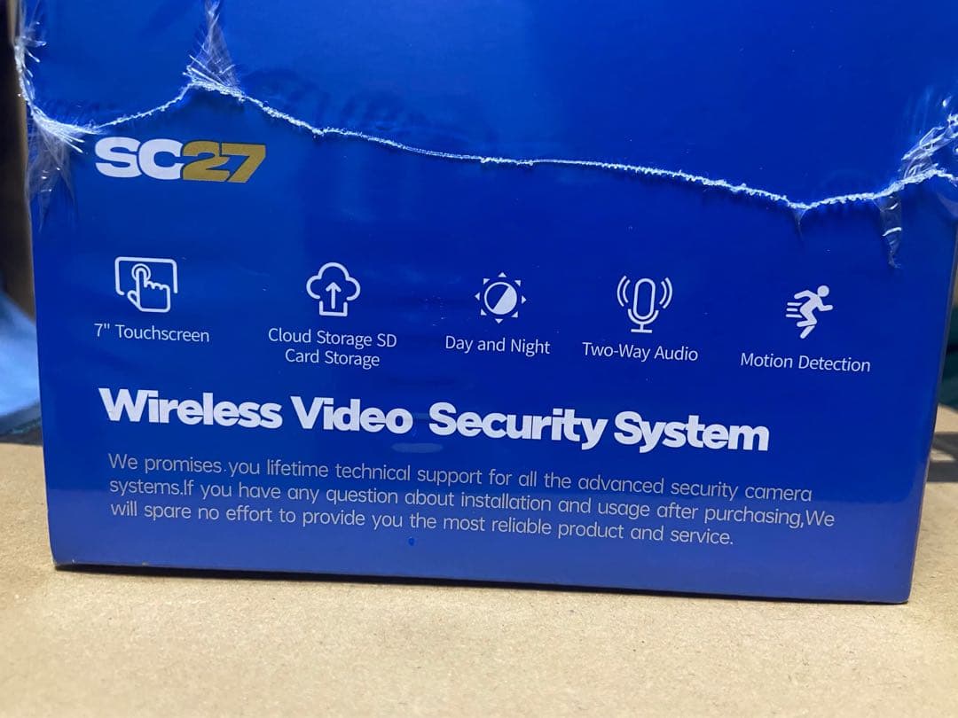 防犯カメラ ワイヤレス 屋外 CAMCAMP 7インチIPS ポータブルモニタ一