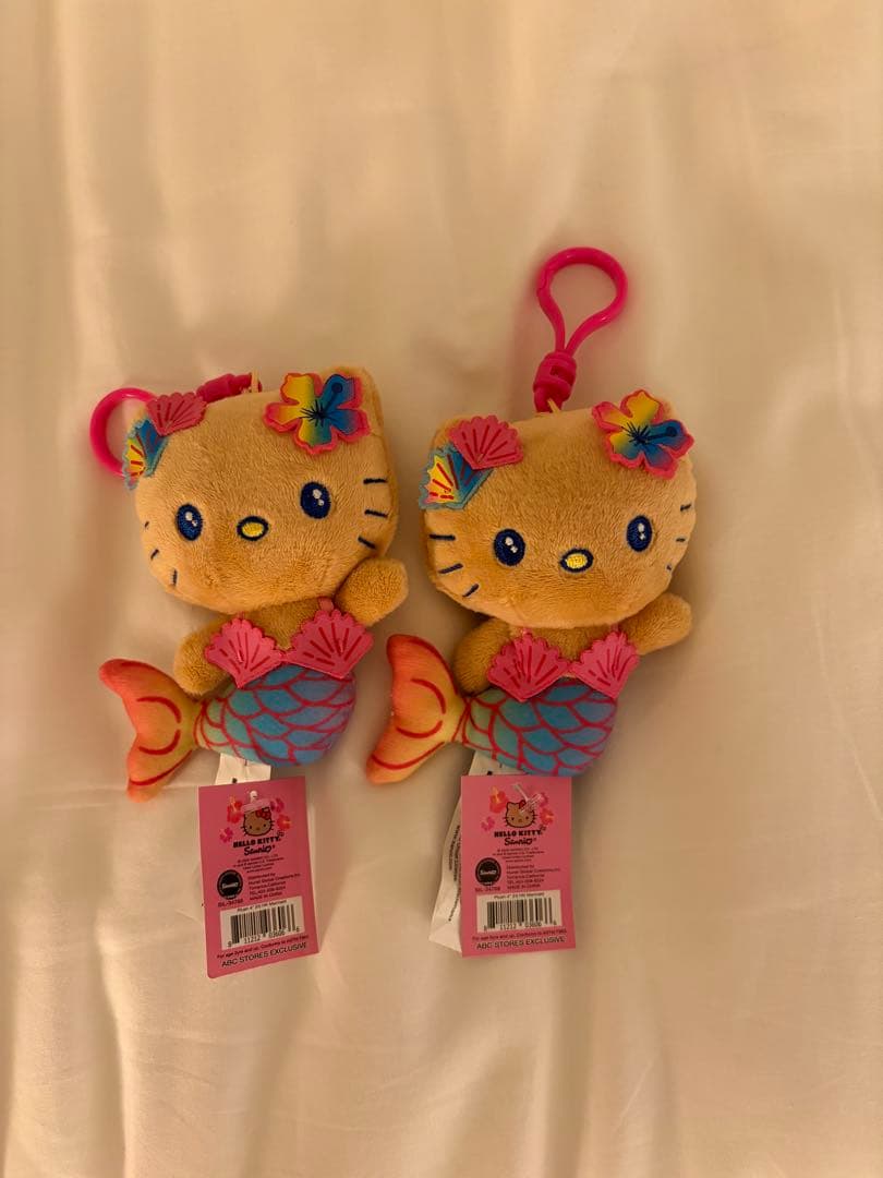 【２個セット】ハローキティ 人魚 キーホルダー ハワイ　限定