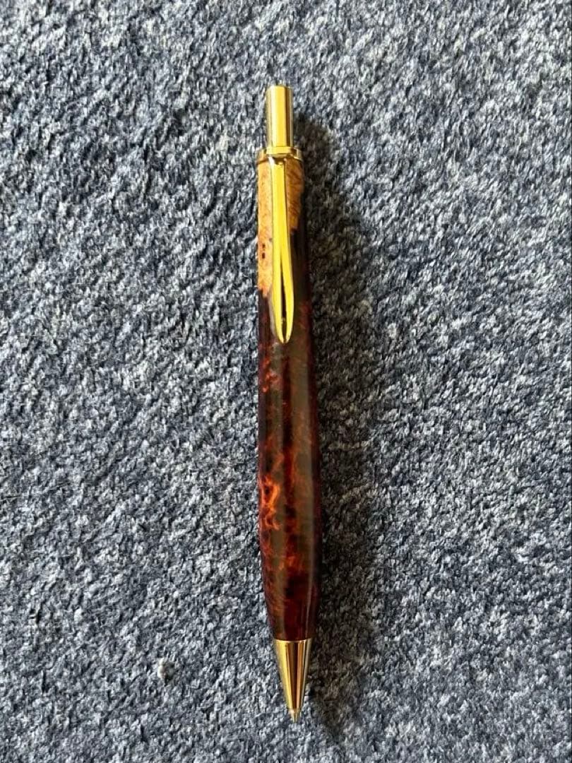 工房金木犀　【極上杢】花梨紅白　シャープペン