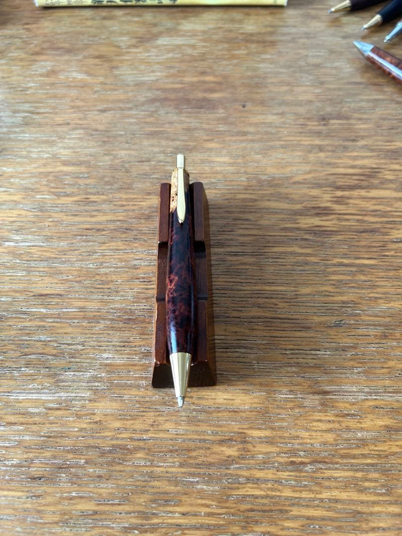 工房金木犀　【極上杢】花梨紅白　シャープペン