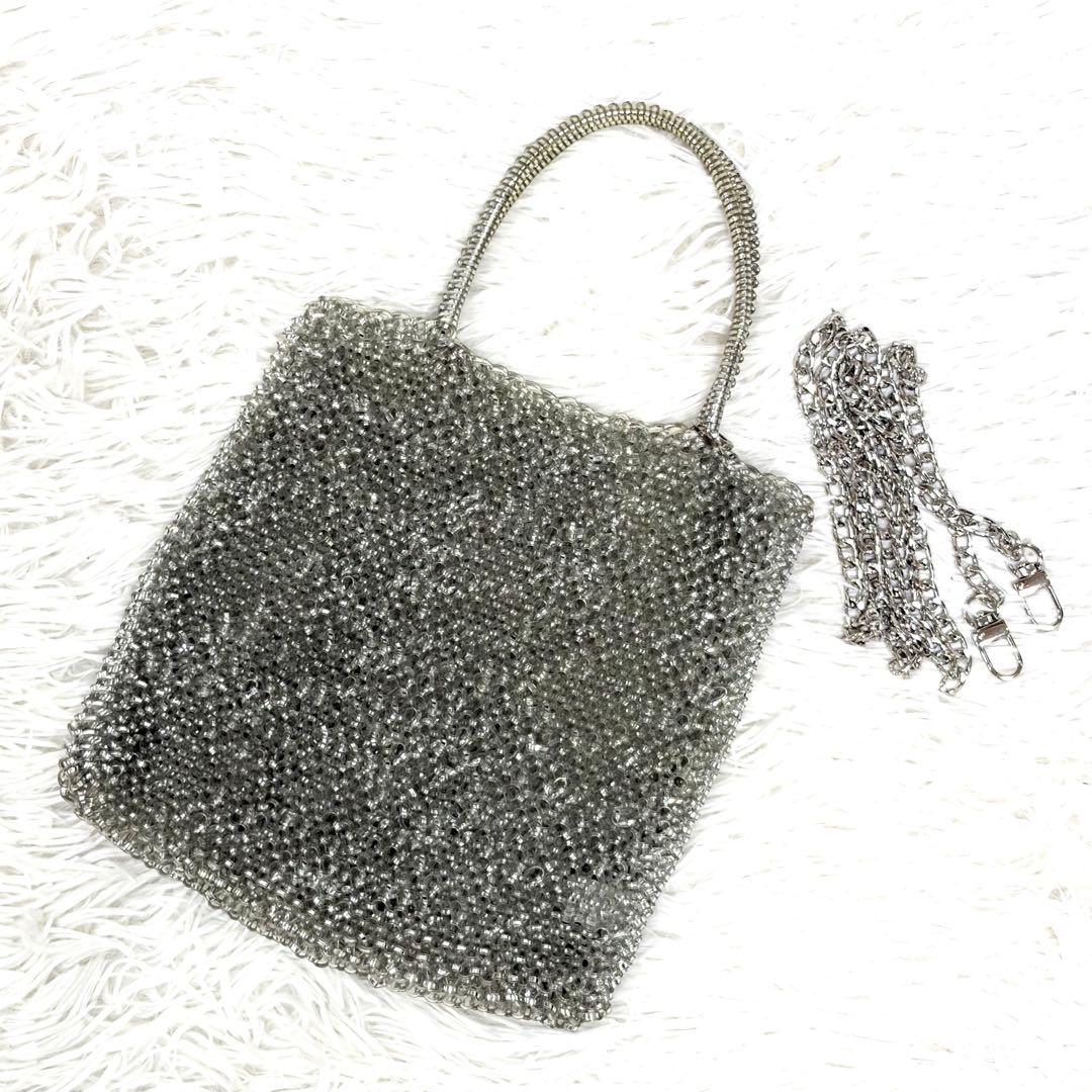 ANTEPRIMA アンテプリマ　ワイヤーバッグ　2WAY シルバー　スクエア