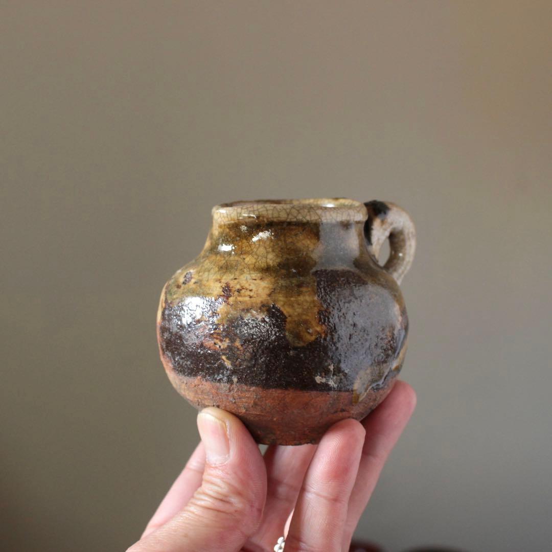 古瀬戸 鳶口 水注 酒次 小壺 徳利 古美術 古道具 アンティーク 酒器