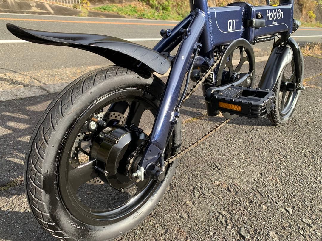 【動作確認済】送料無料 Hold Onディスク折りたたみ電動アシスト自転車 Q1