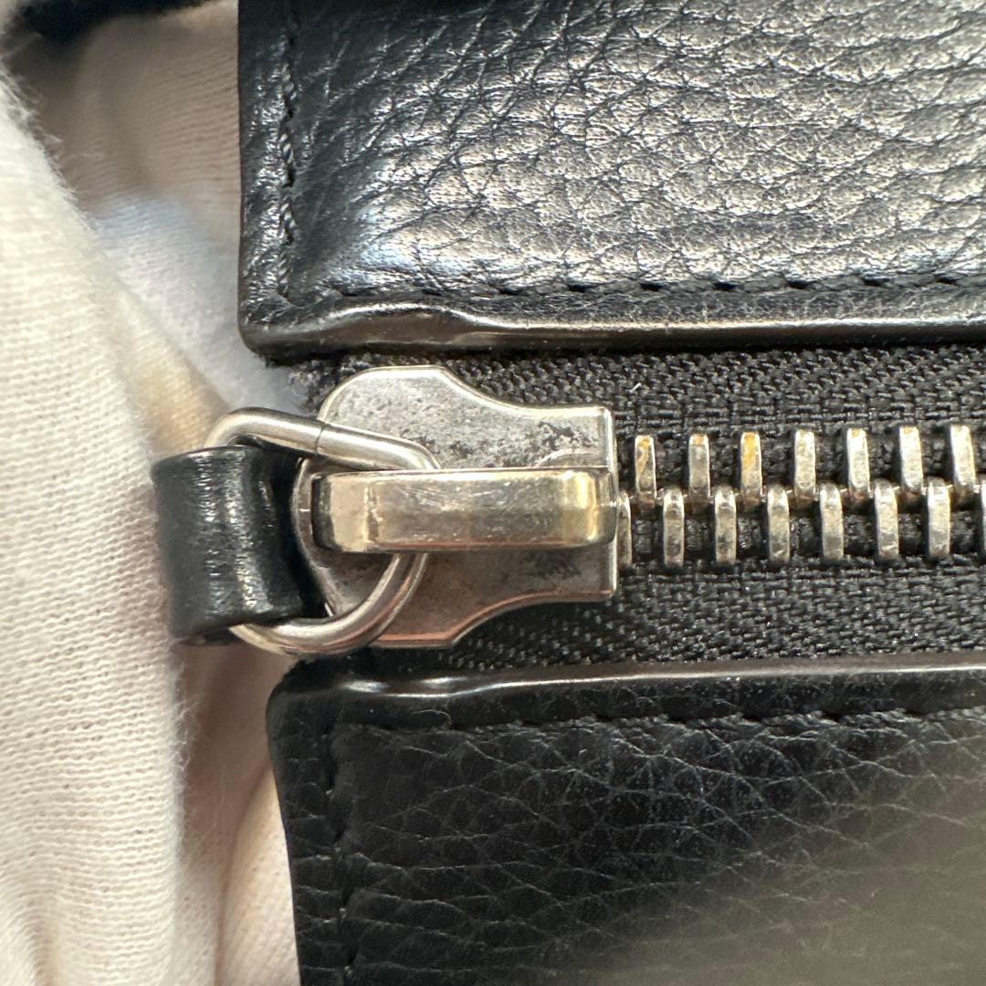 CELINE ラゲージ ミニ ブラック レザー ハンドバッグ 旧ロゴ 保存袋付き