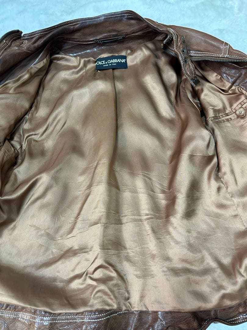 ドルチェ&ガッバーナ　レザージャケット