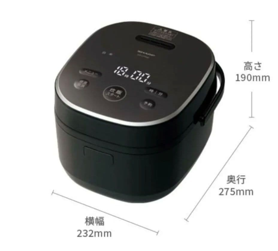 SHARP KS-CF05E-W 炊飯器 2025年製　３合炊き　エコメルカリ便