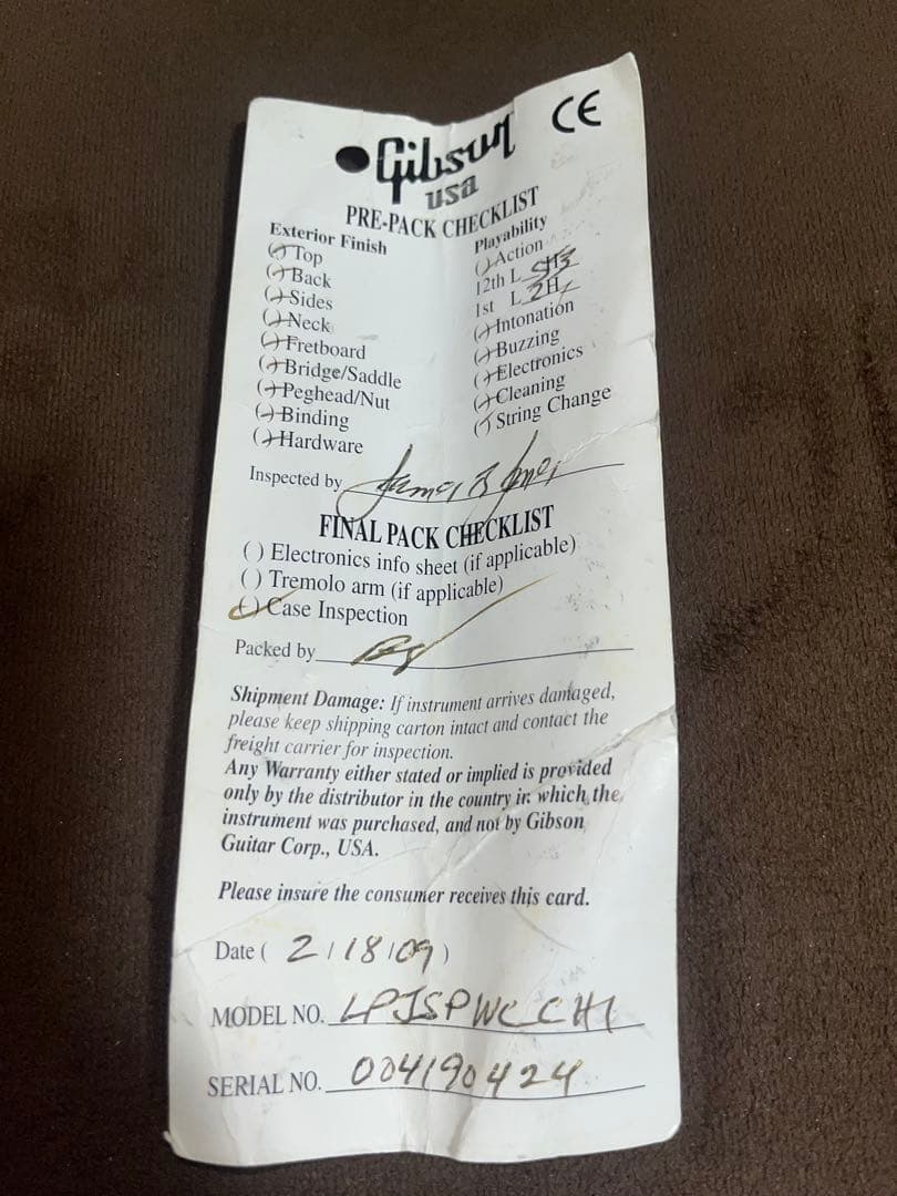 Gibson USA LesPaul special 新品ギブソンハードケース付