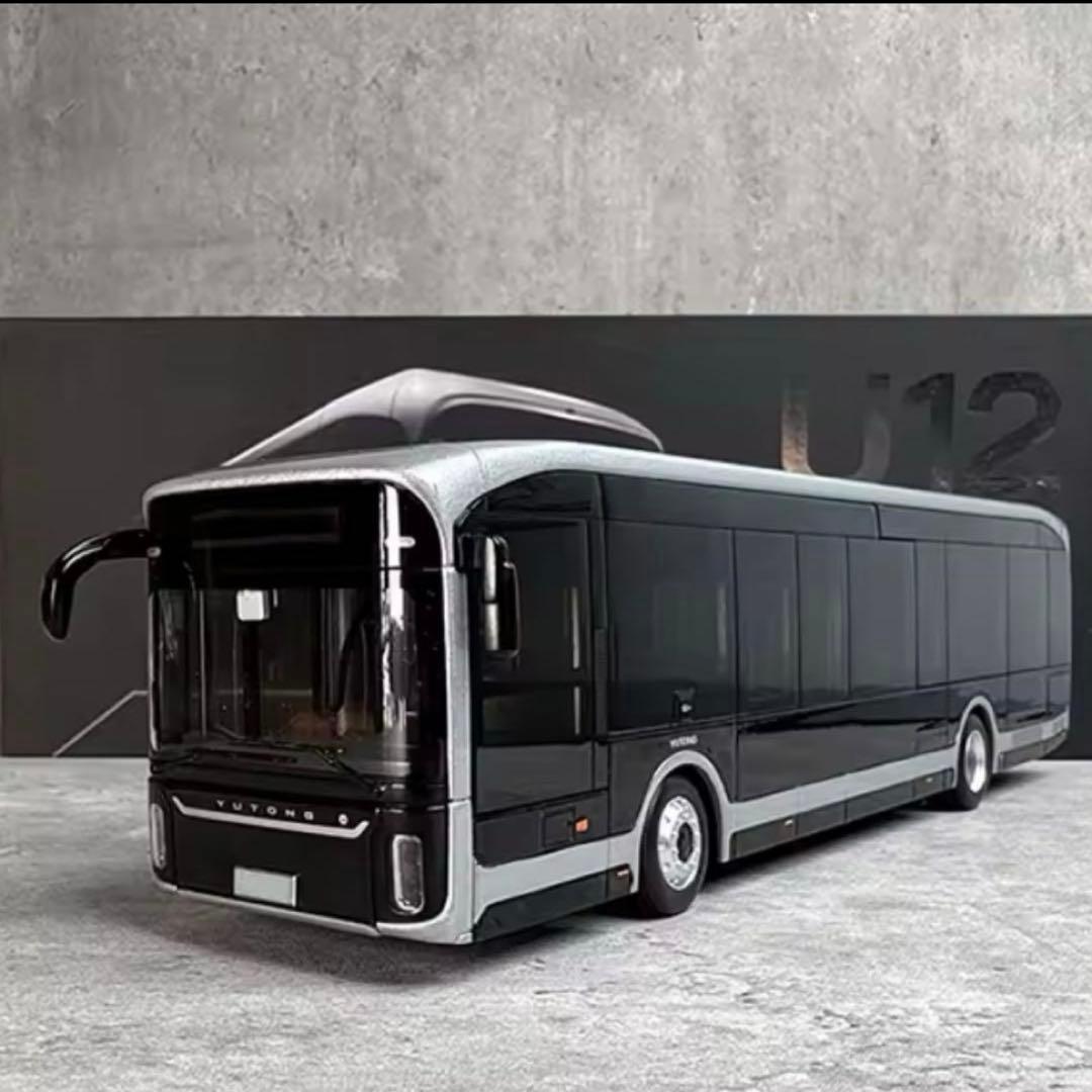 YUTONGバスモデルU12海外版ダイヤモンドモデル1:42バス純電気バスモデル