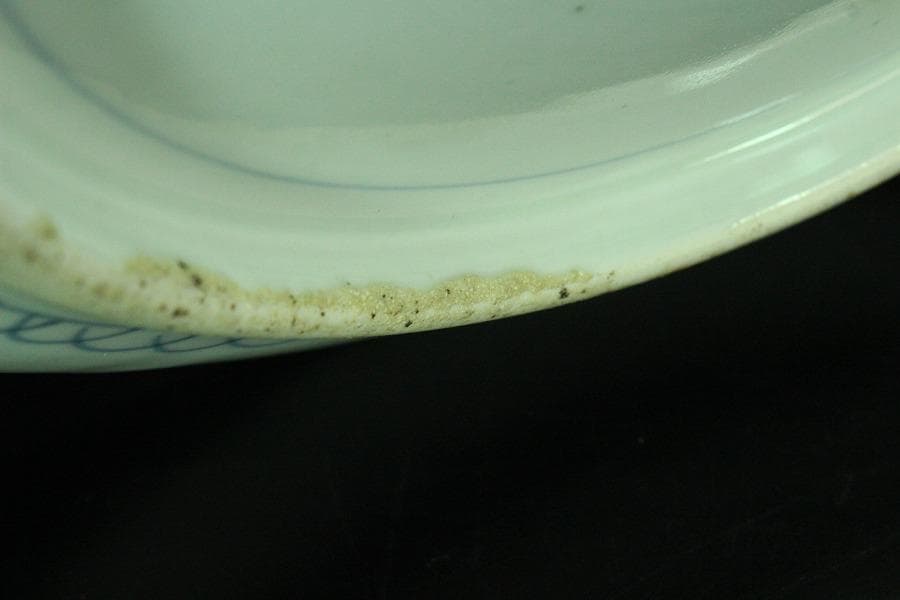 古伊万里 蝶花紋 大皿 φ40cm(K-YC516)