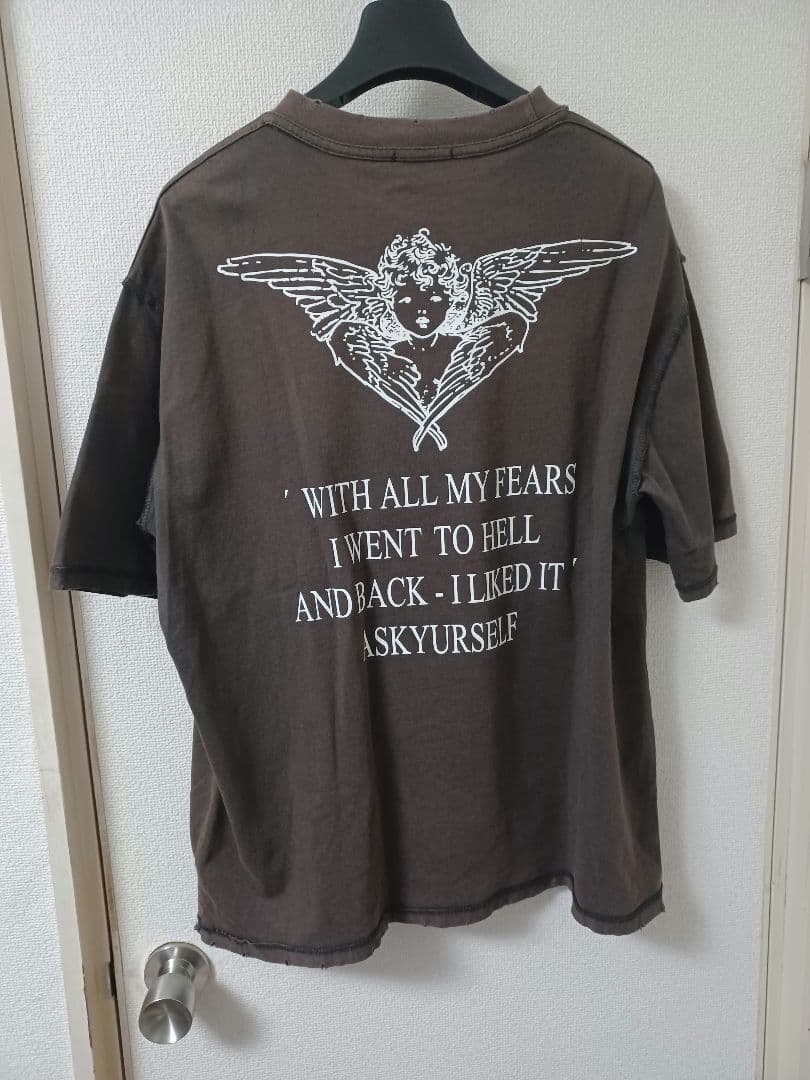 ニルヴァーナ　カートコバーン　アスクユアセルフ　ダメージ加工　Tシャツ