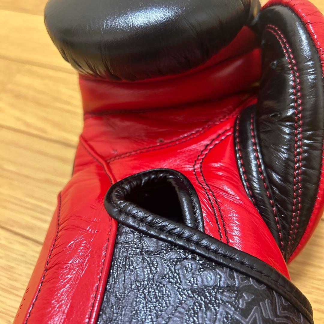 CLETO REYES ボクシンググローブ 黒/赤　10オンス