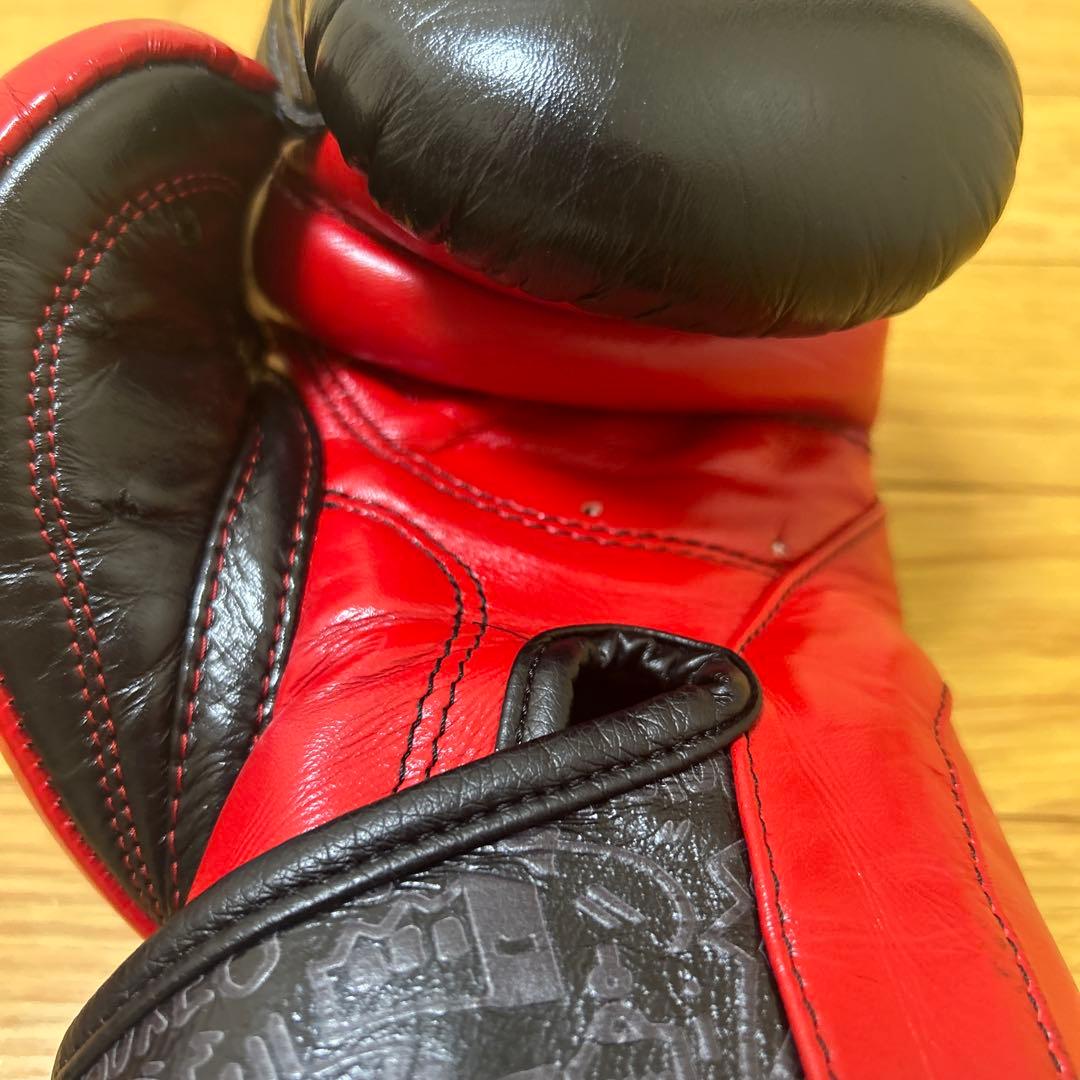 CLETO REYES ボクシンググローブ 黒/赤　10オンス