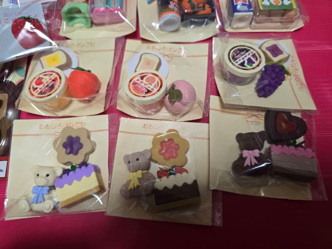 おもしろ消しゴム　イワコー　女子文具博　限定　セット　食べ物 ノベルティ 筆箱