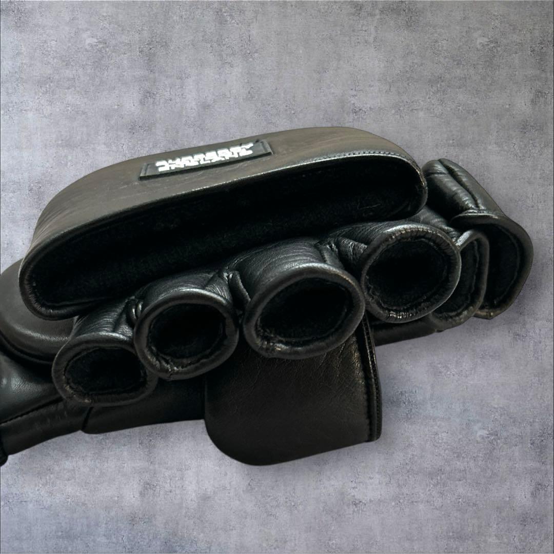 極美品　BURBERRYミトングローブ　オープンフィンガー　Mサイズ