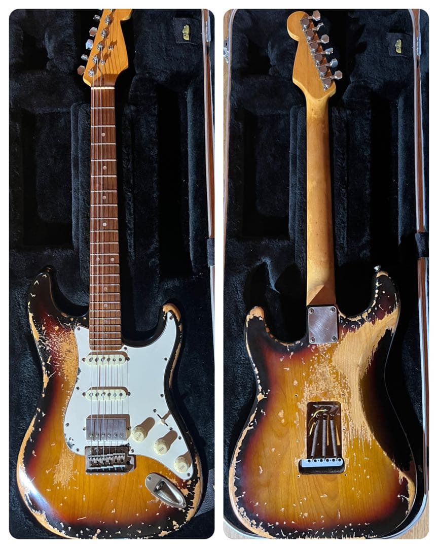 ハードレリック 60sストラトキャスター タイプ アルダーボディサンバースト