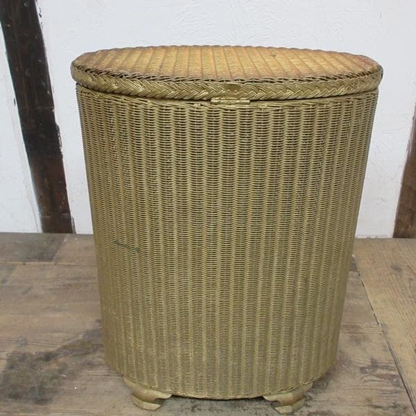 イギリス アンティーク 家具 ランドリーバスケット ボックス 英国 6038e