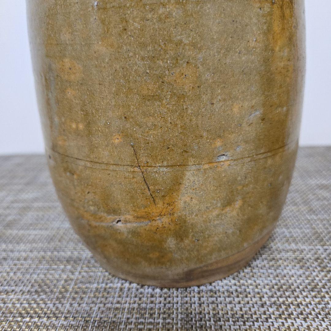 徳利または花瓶　瀬戸焼　黄瀬戸　アンティーク