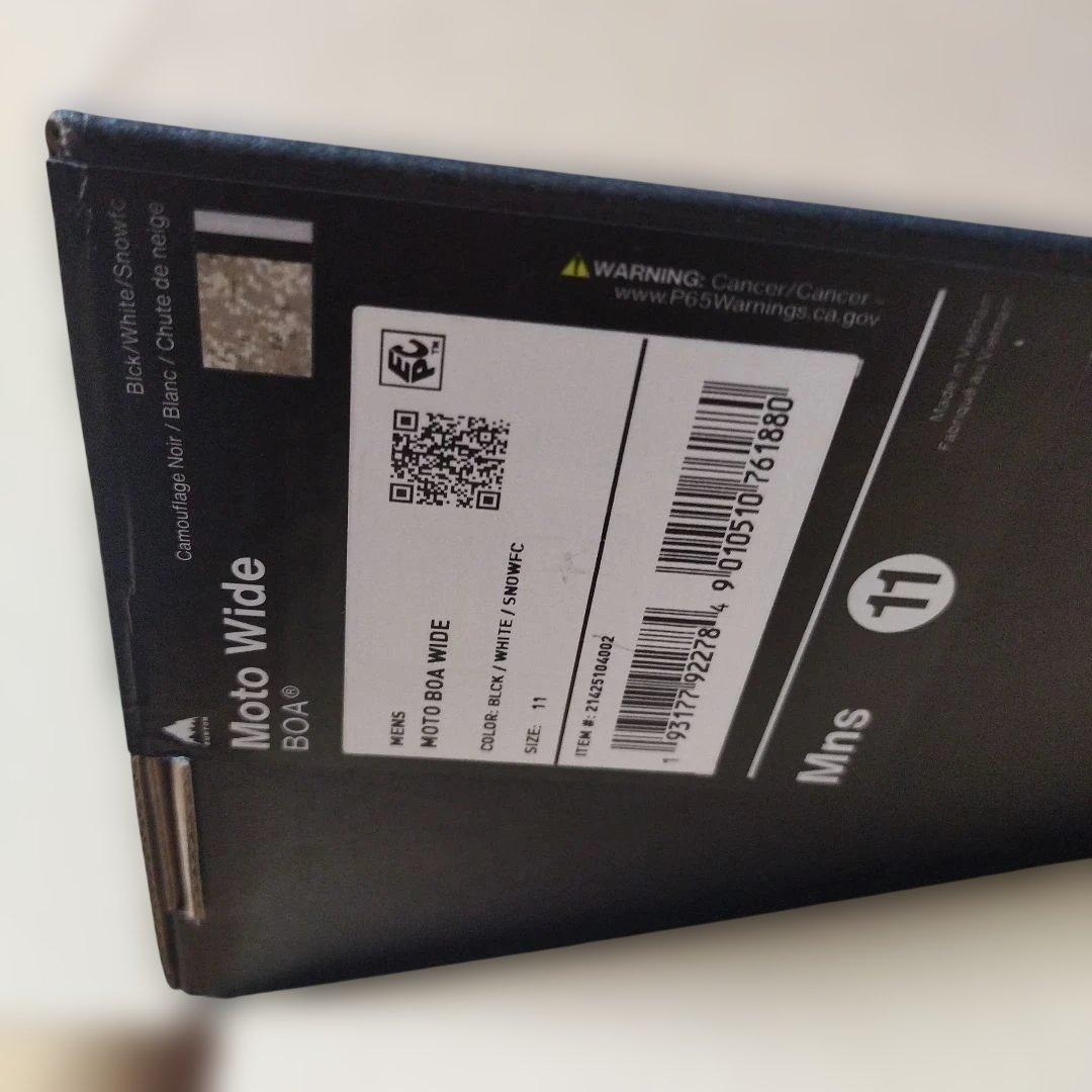 BURTON MOTO BOA WIDE ブラック/ホワイト/カモ　極美品29㌢