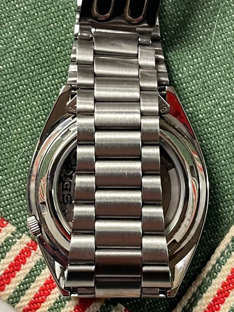 【未使用級】SEIKO セイコー セイコー5 SNXS75K1 自動巻 裏スケ