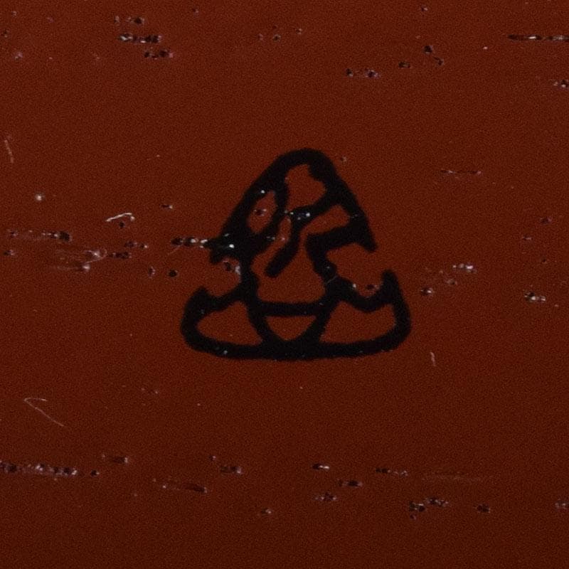 茶道具　哲公房　中村宗哲作　溜塗　寿字　六角香合　而妙斎花押有　共箱　C7749