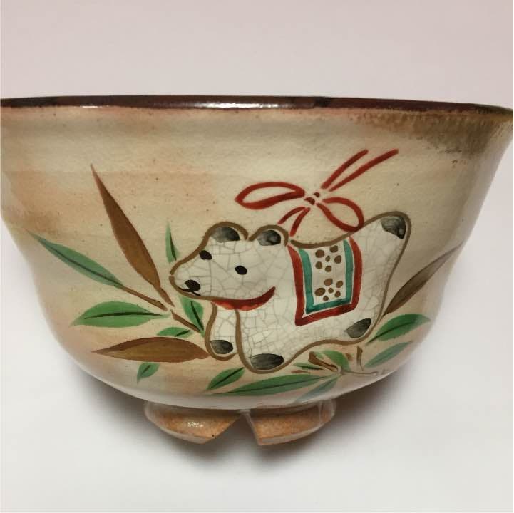 抹茶茶碗 二個   田中渓峰作