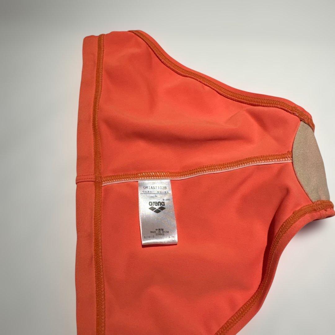 競パン arena オレンジ Lサイズ　競泳水着
