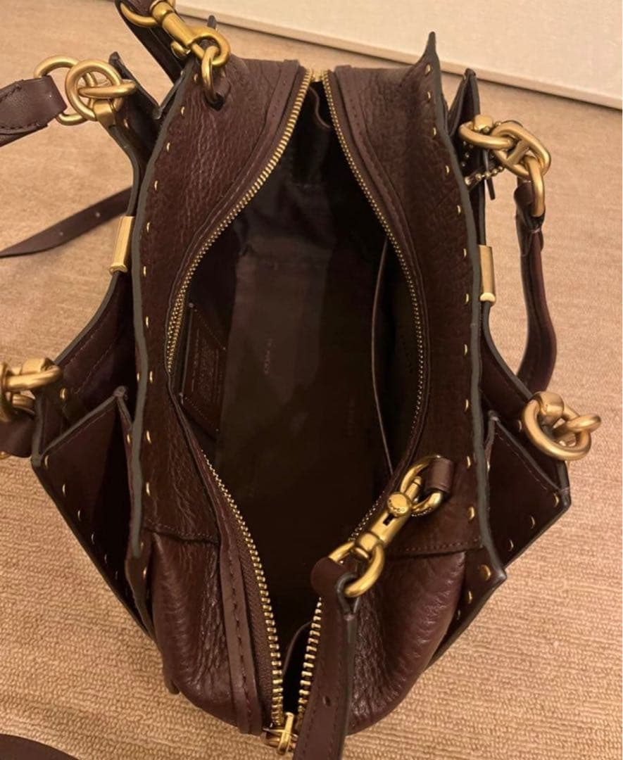 ⭐︎ syouta⭐︎COACH ドリーマー ウィズ リベット ハンドバッグ