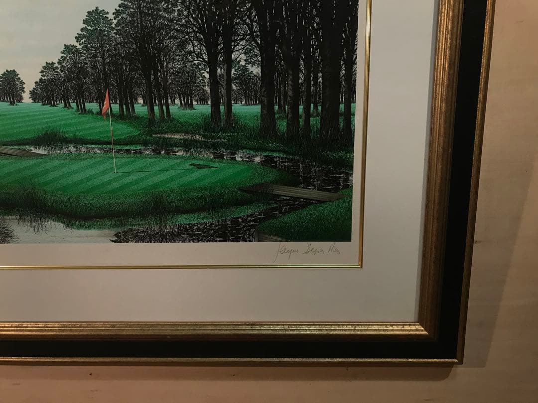 ロビーさま専用デペルト「ゴルフ場・リッチフィールドゴルフクラブ」リトグラフ２作品
