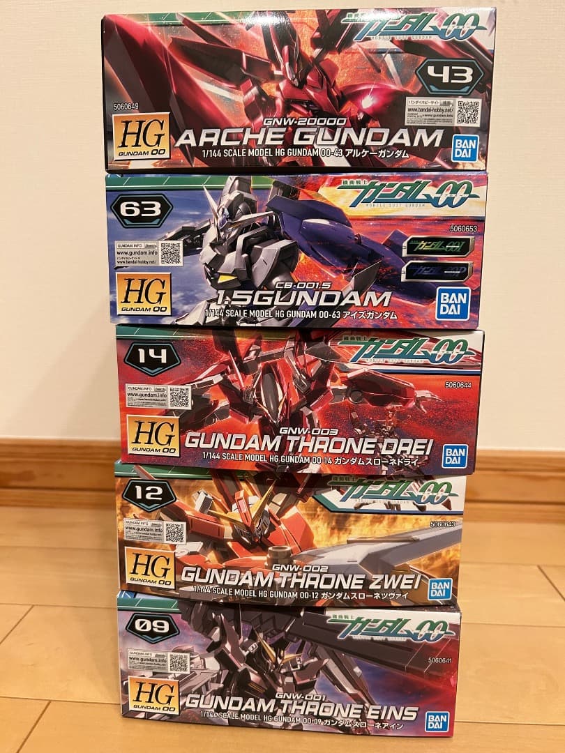 HG ガンダムスローネツヴァイ、ドライ、アイン、1.5ガンダム、アルケーガンダム