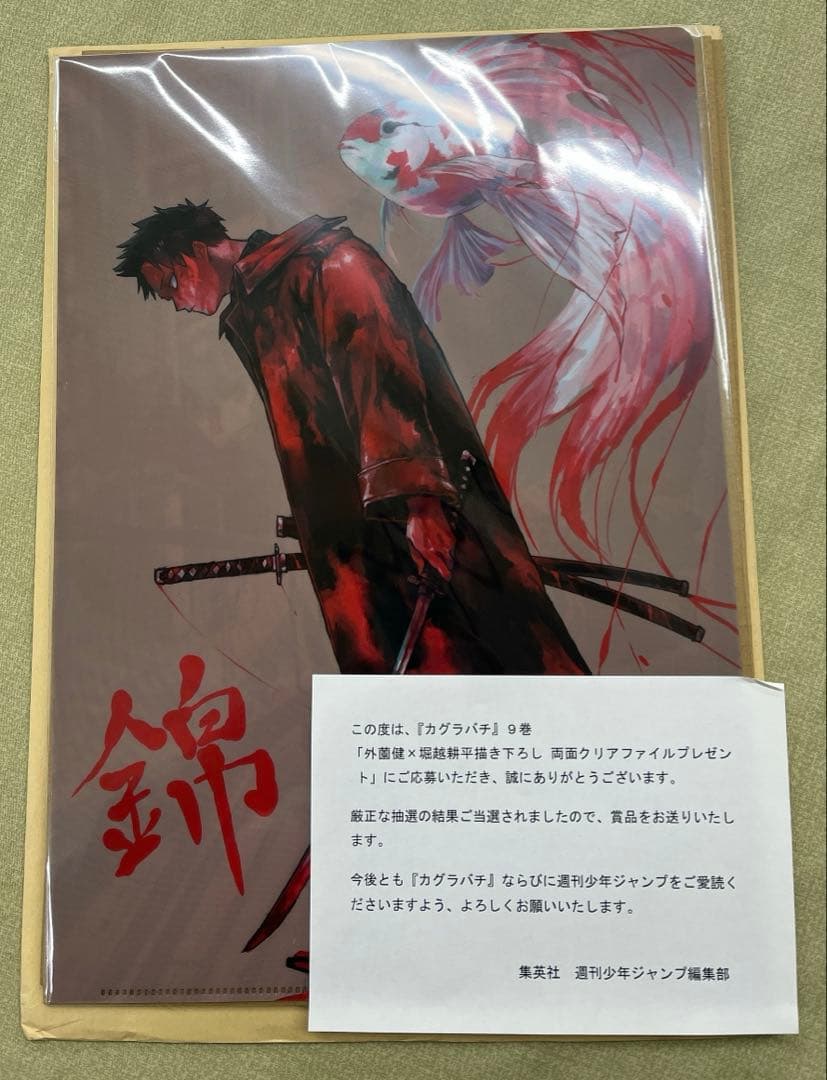 カグラバチ　ヒロアカ　当選品　クリアファイル　少年ジャンプ　外薗健　堀越耕平