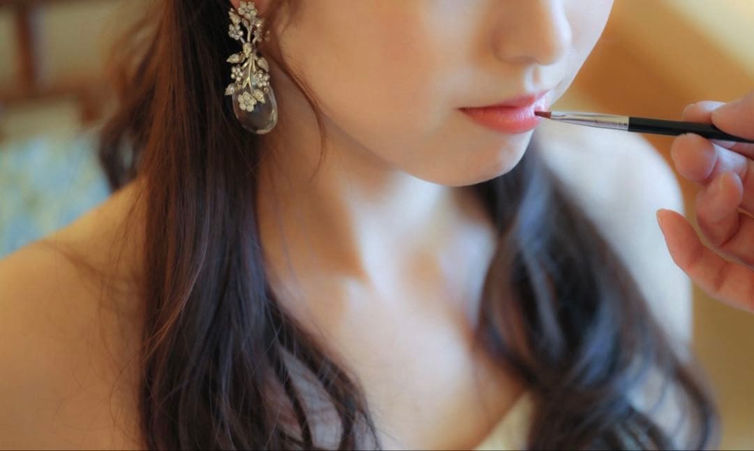 お*ゆ様 エリザベスバウアー　sakura dew dropピアス