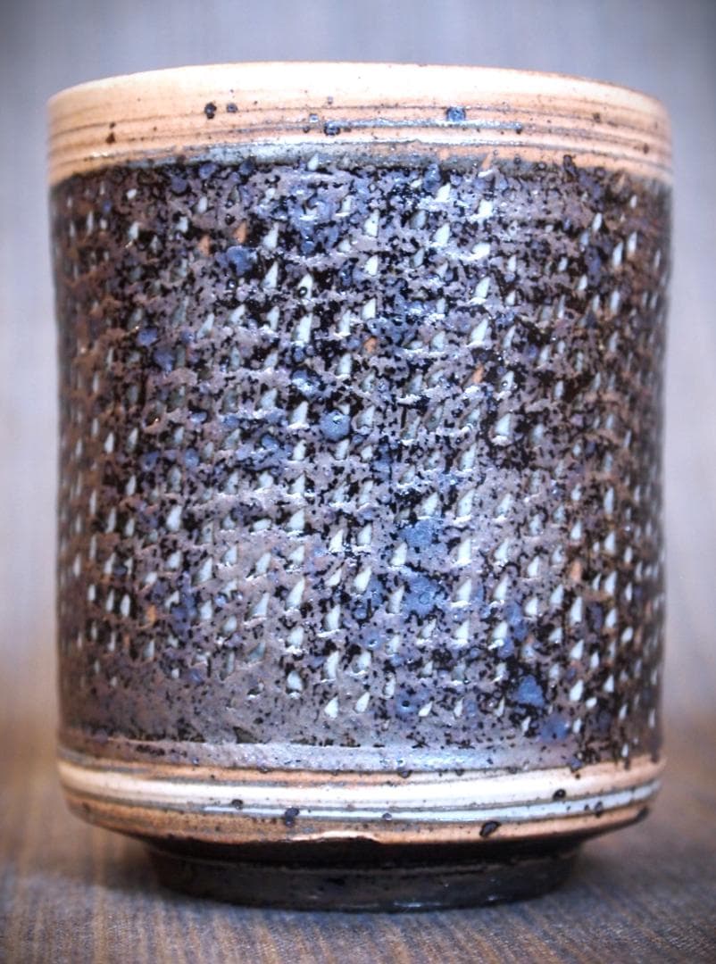 新作★中里太亀【師＆父：中里隆】三島唐津湯のみ