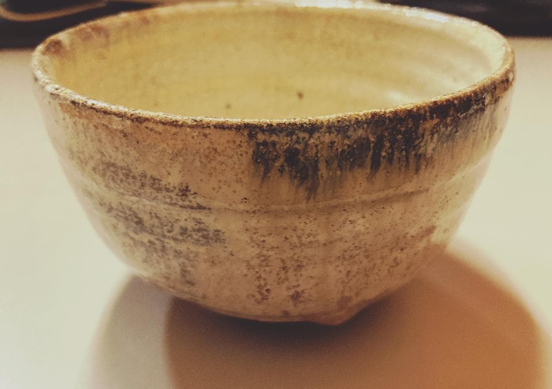 【値下げ】【時代】 斑唐津 抹茶碗 中里宗家 椎乃峰窯 【真作保証】