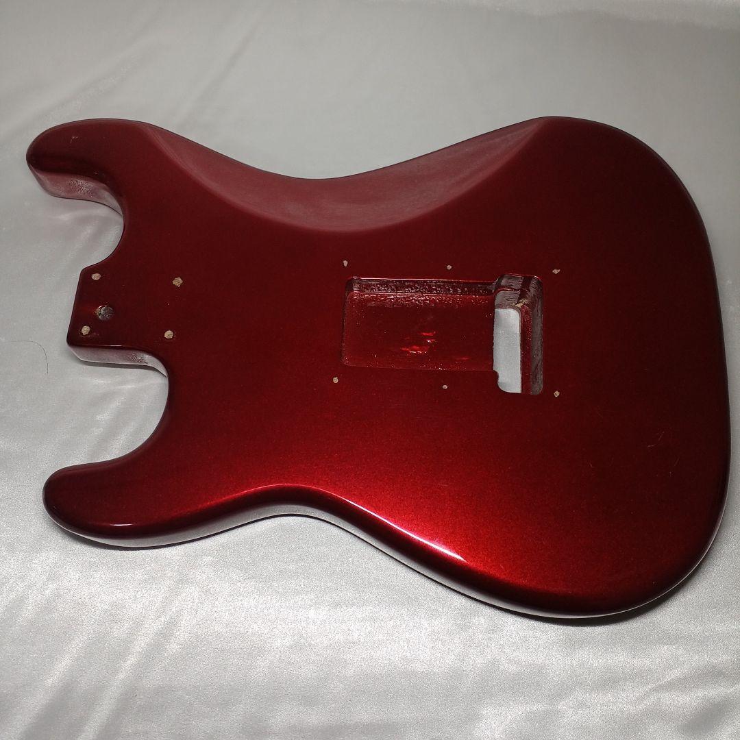 エレキギターボディ メタリックレッド