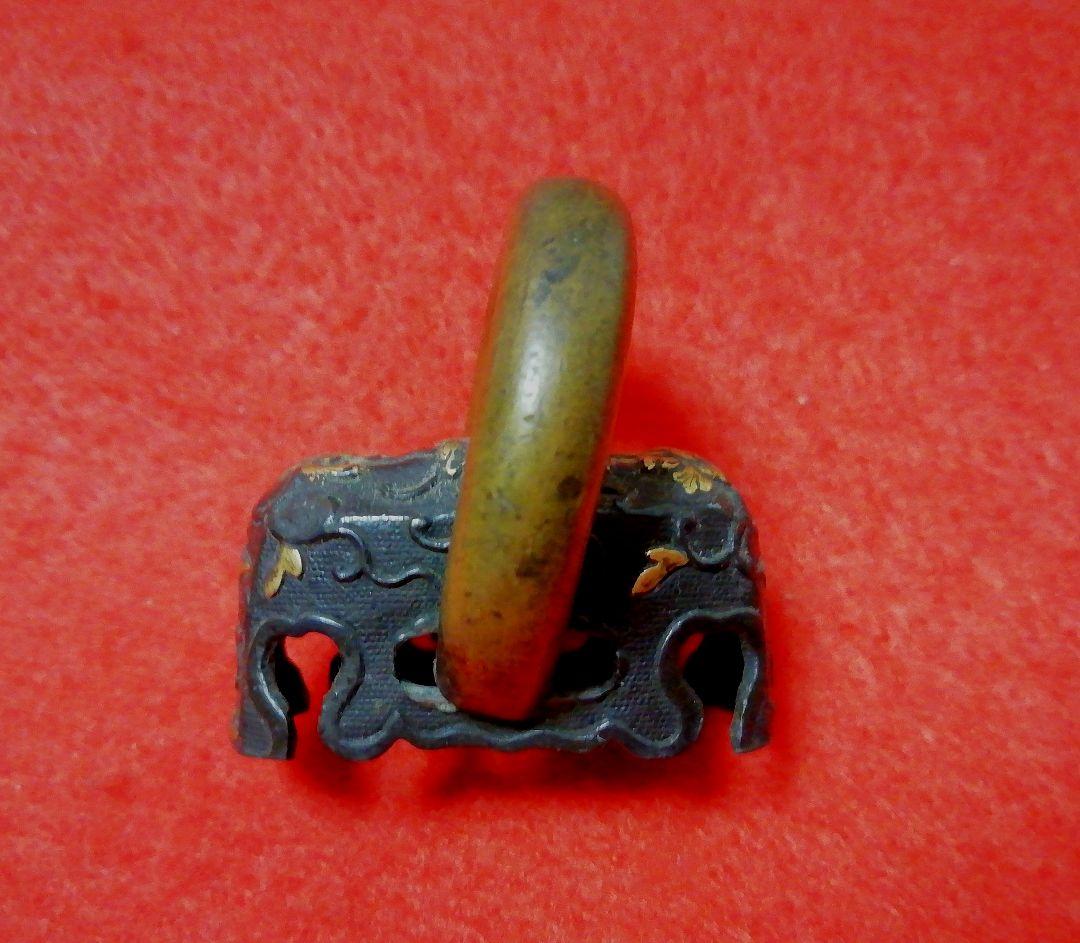 年代物/傑作品！　南部鉄瓶/角形竜紋様　蓋・鐔/摘み・頭/双方魚子地　茶道具