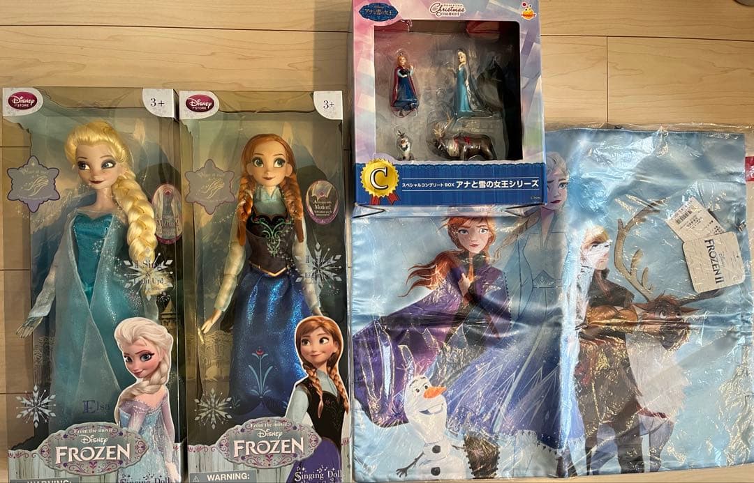 アナ雪 アナ エルサ 人形 シンギングドール オーナメント トートバッグ 未開封