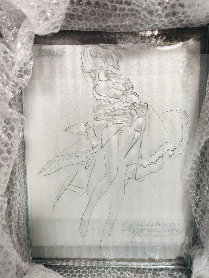 プリンセスメモリーガラス彫刻と彫刻ミラー 試作品(非売品)
