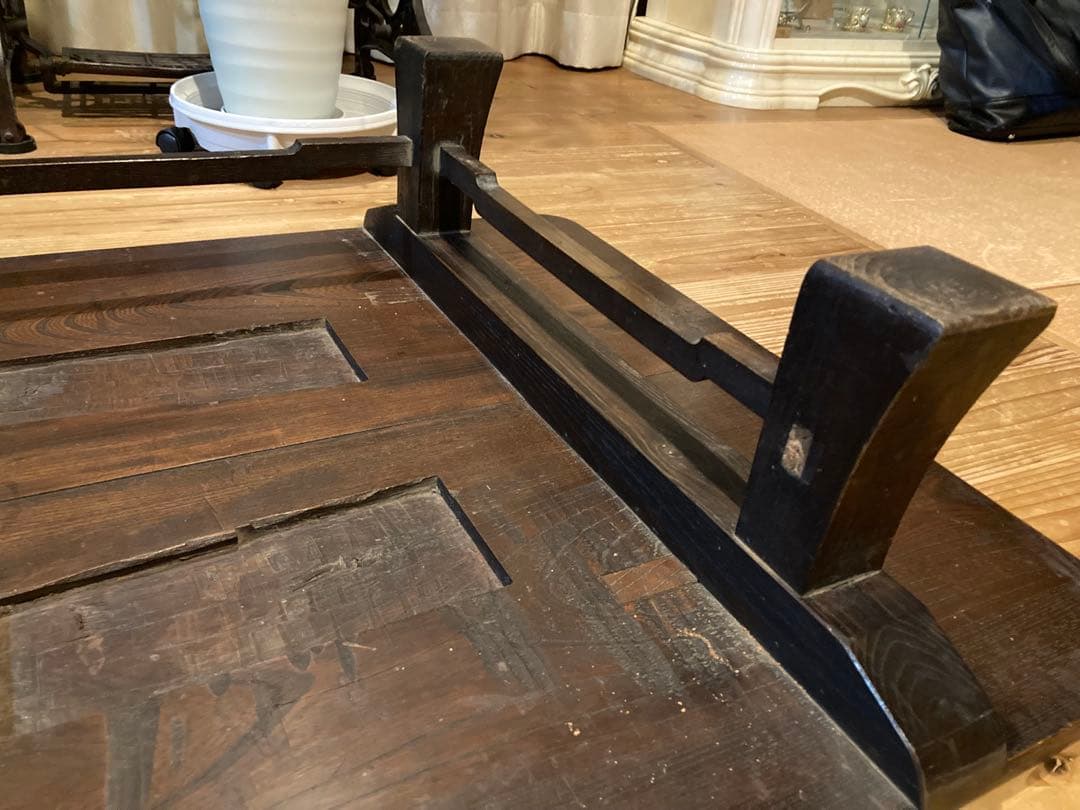 昭和レトロ　木製 文机 古道具 ローテーブル　ガーデニング　花台　置台⑦