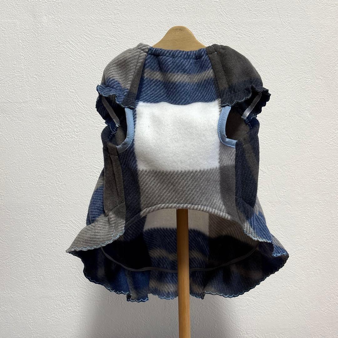 しろ　ハンドメイド犬服　ワンピース