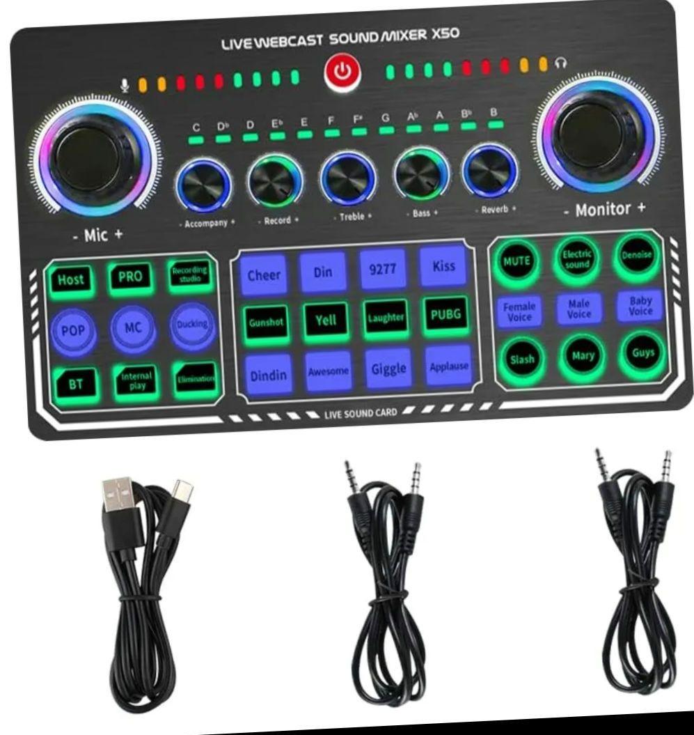 ミキサー＆コンデンサーマイクセット