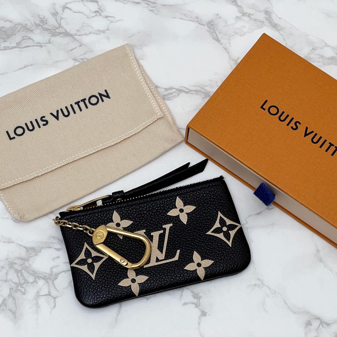ルイヴィトン カードキーケース ポシェット・クレ ケース 現行品 ブラック