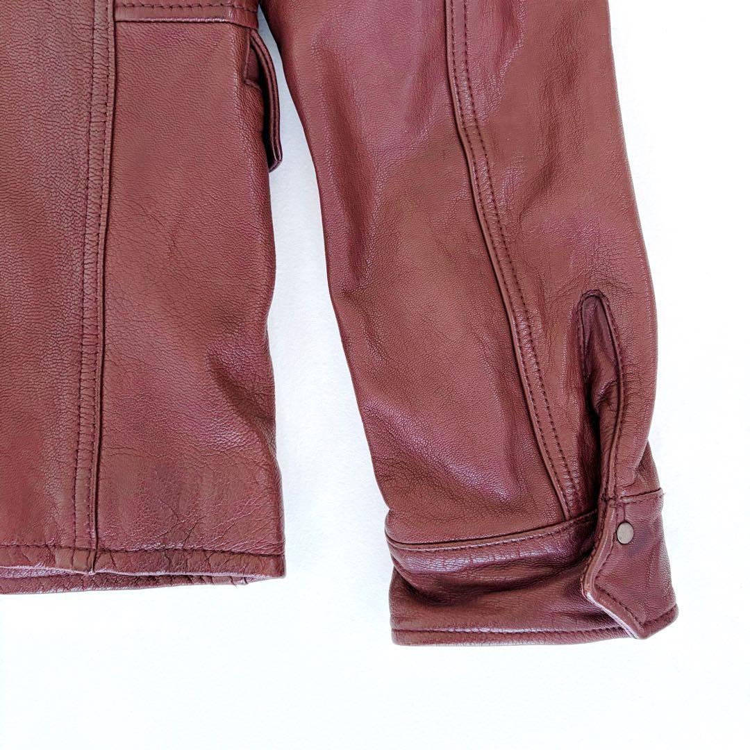 AVIREX アヴィレックス ラム レザー ジャケット Ｍ65 ミリタリー L