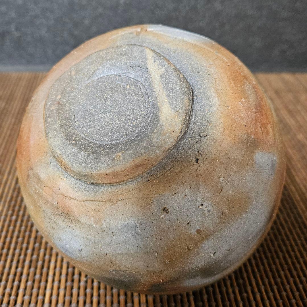 【茶道具　茶器】備前焼　いさむ　勇 造　大振り　備前　窯変　茶碗　茶事　茶の湯