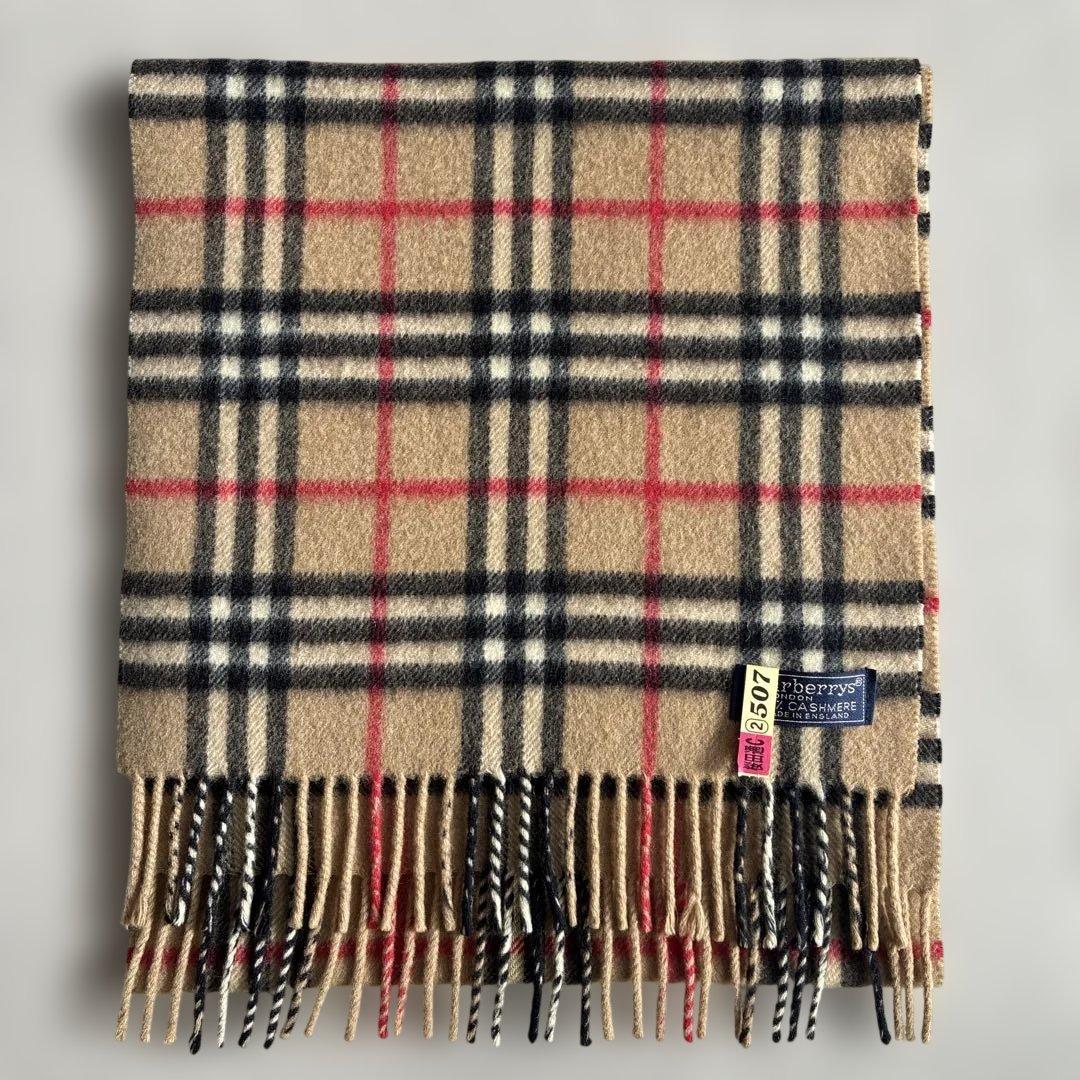 BURBERRY バーバリー マフラー カシミヤ100% ノバチェック 英国製