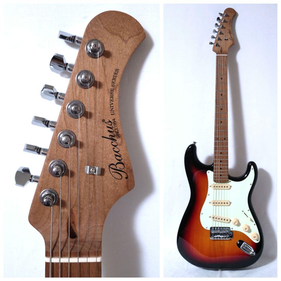 美品　Bacchus　バッカス　BST-1-RSM/M　ストラトキャスタータイプ