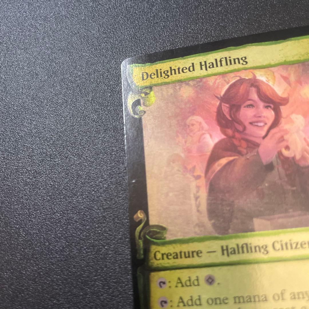 MTG シルバー foil 英語版 喜ぶハーフリング 銀幕 ③