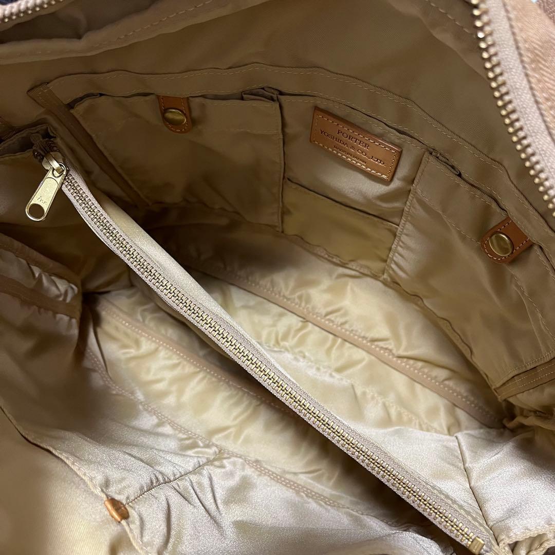ポーター CITY ビジネスバッグ トートバッグ ベージュ キャンバス レザー