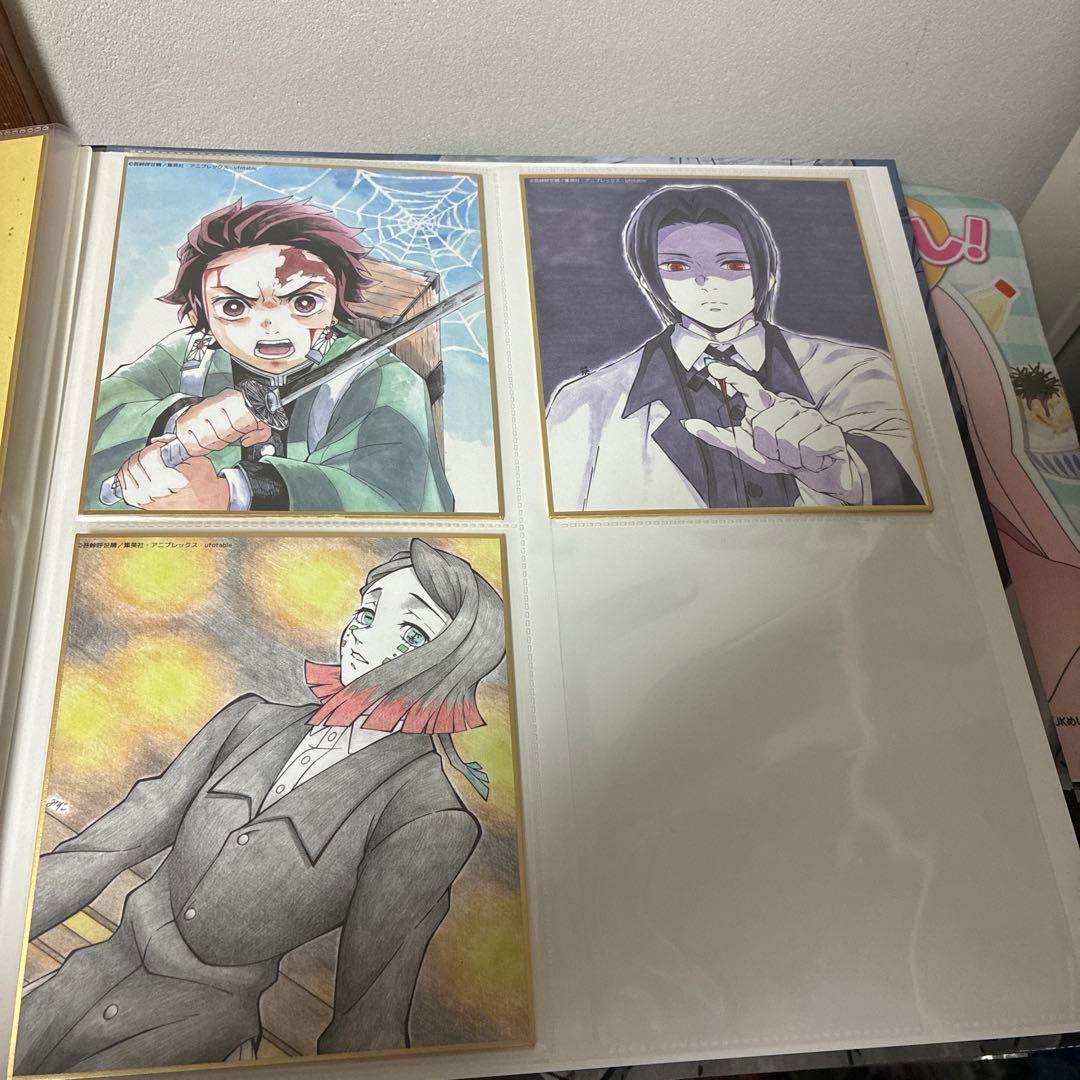 鬼滅の刃 全集中展 複製色紙拾集帳　複製ミニ色紙 壱 弍 参 肆 伍　フルコンプ