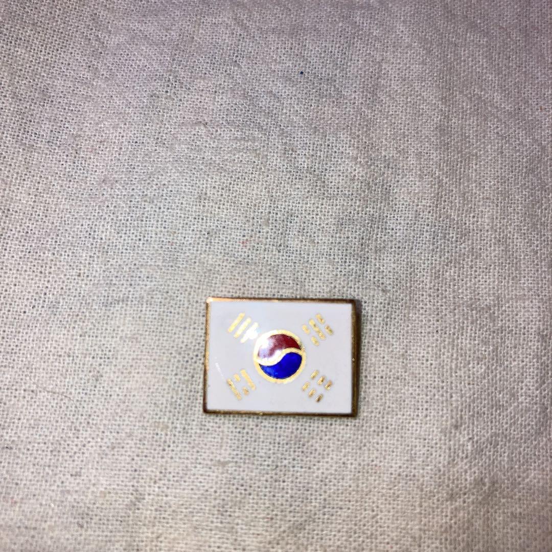 バッジ　韓国　国旗　KOREA